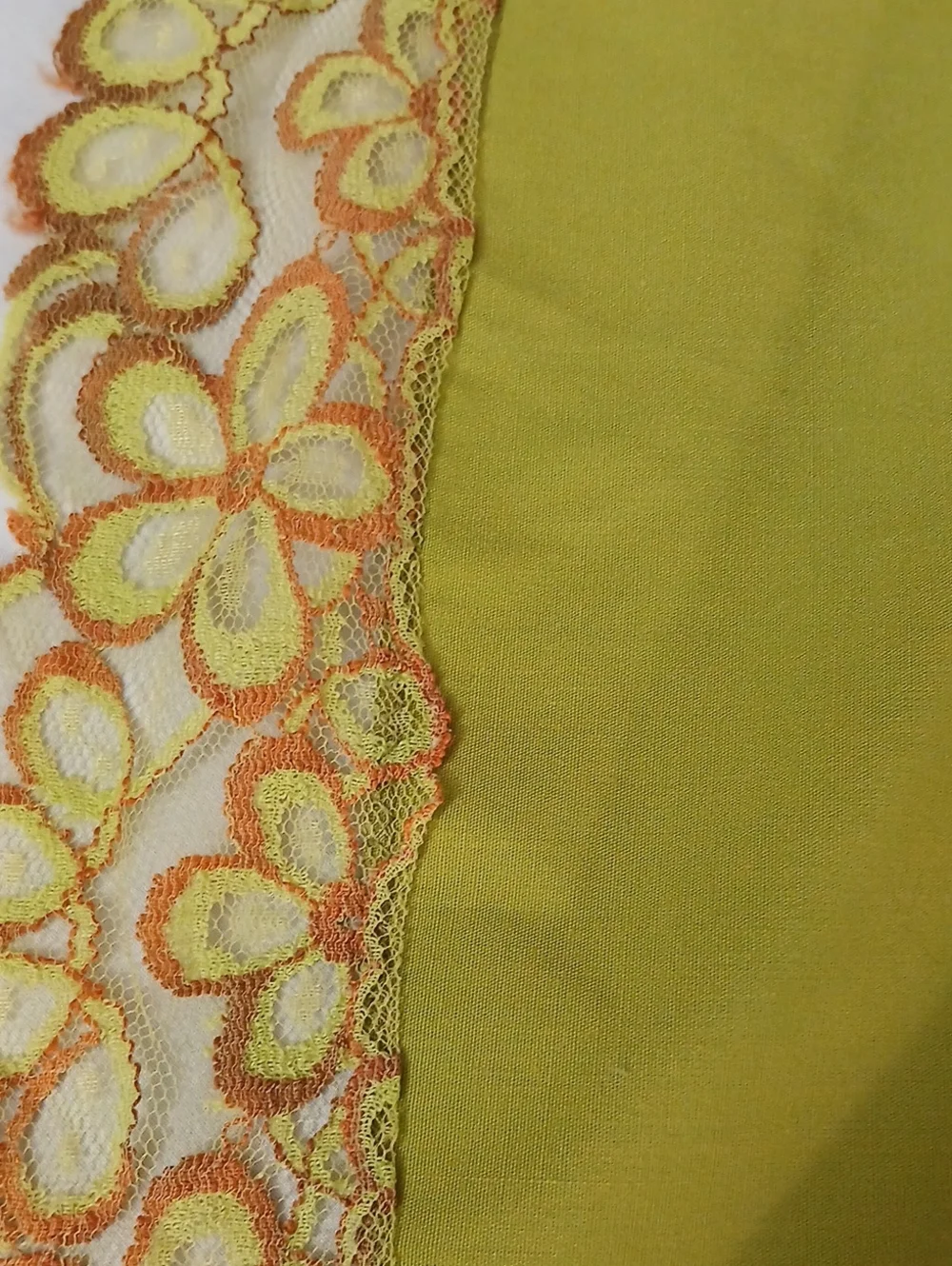 Vintage Avacado Green Tablecloth